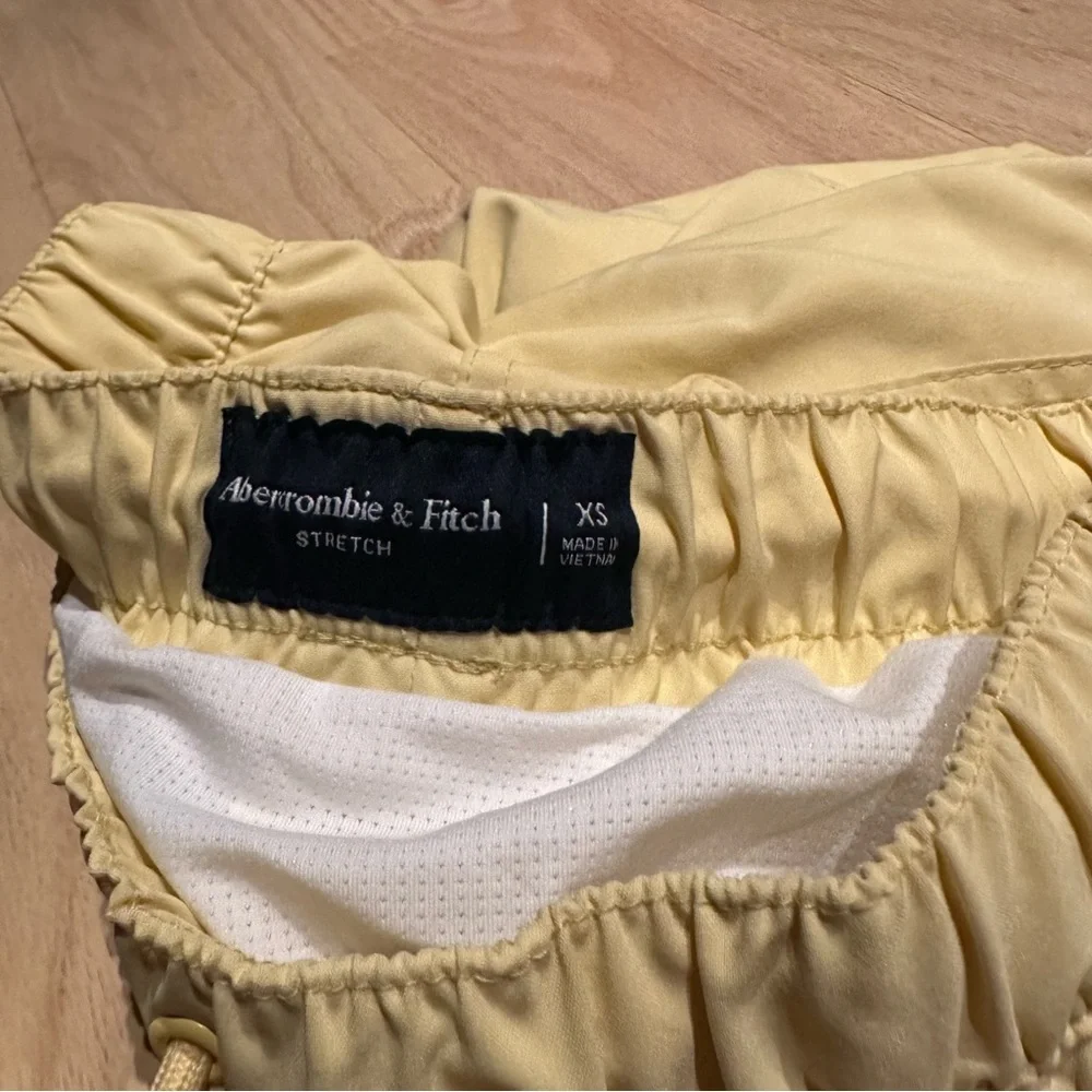 XSmall A&F Yellow Swim Shorts
